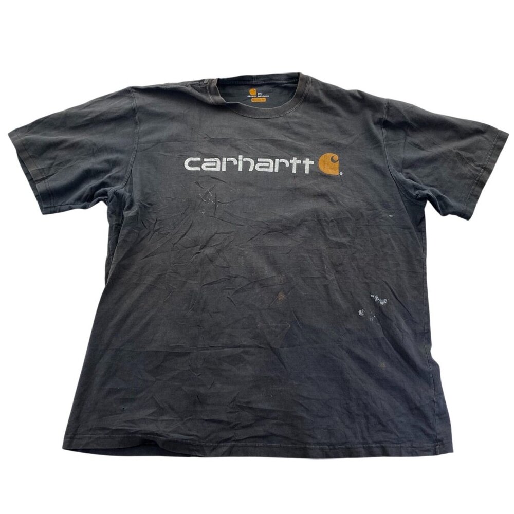 Carhartt Mens Work T-Shirt 2XL Original Fit Short Sleeve Black Casual Classic